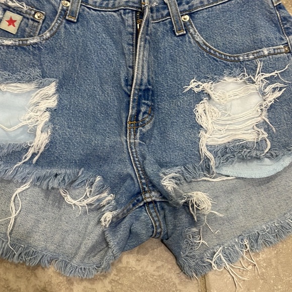 Vintage Rockies Women’s‎ High Waist Distressed Denim Short Sz 11 - Picture 5 of 13